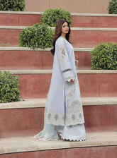 Qalamkar Festive Embroidered Lawn 3 Piece Unstitched Suit QLM24F PS-10 ZAIB